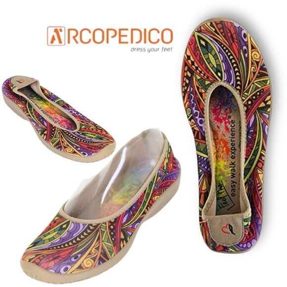 ARCOPEDICO Women’s Printed Lolita Art Edition in the Size 41/9.5-10 US Size - Picture 4 of 15